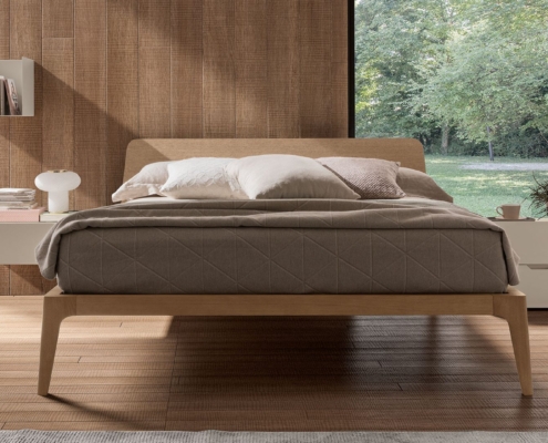 Letto moderno matrimoniale in legno